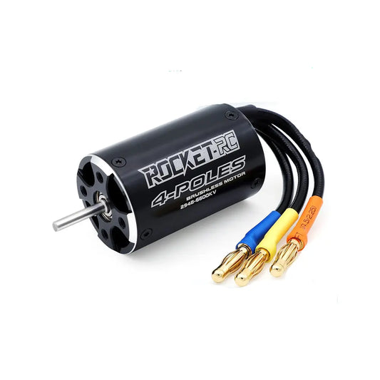 Rocket 2948 brushless rc boat motor 4POLE ￠3.175mm Black (6600 KV) Hi Tech xyz