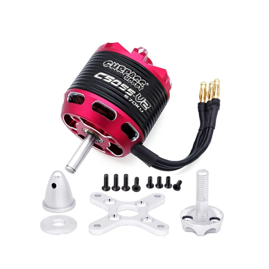 SURPASS HOBBY C5055 14pole Outrunner Brushless Motor for Fixed Wing AircraftΦ6.0*23mm 4.0mm Connector (570 KV)