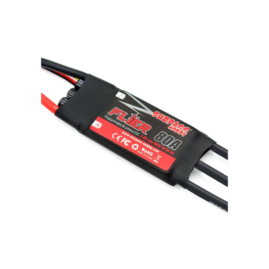 SURPASS Flier 80A ESC Li:2-6S NiNh:5-18NC SBEC:5V/6V/8A 90*37*10mm 4.0 Connector