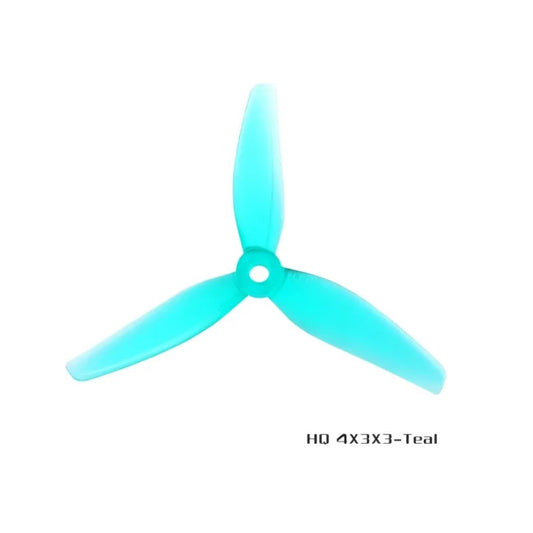 HQProp 4X3X3V2 Teal (2CW+2CCW)-Poly Carbonate Propeller