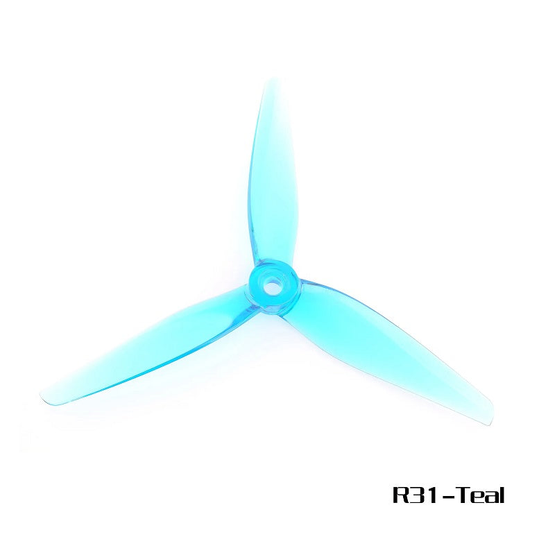 HQProp 5131 (R31) Teal (2CW+2CCW)-Poly Carbonate Propeller