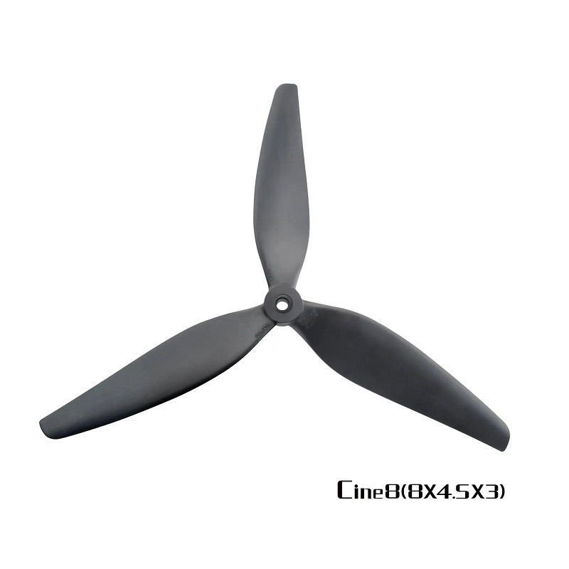 HQProp Cine8 (8X4.5X3) (1CW+1CCW) Black-Glass Fiber Reinforced Nylon Propeller