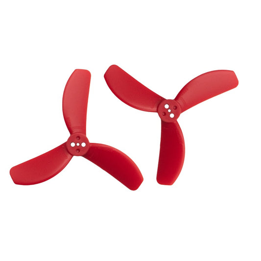 Orange HD 2826 Drone Soccer PC 3 Blade Propellers 2CW+2CCW – Red