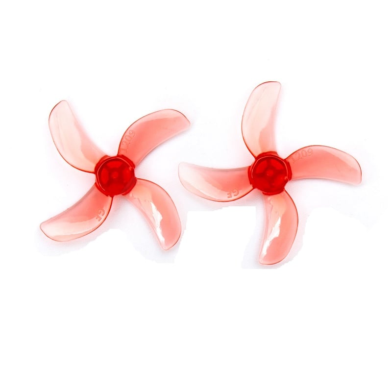 Orange HD 1209 31mm PC 4 Blade 0.8mm Propellers 4CW+4CCW- Clear Red