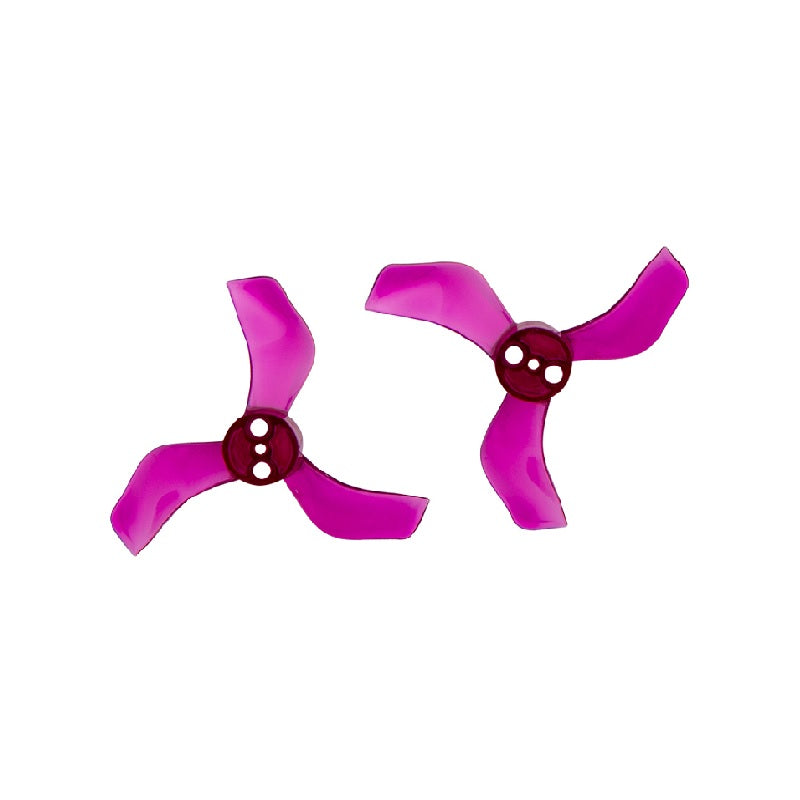 Orange HD 40mm 1635 PC 3 Blade 1.5mm Propellers 4CW+4CCW - Clear Purple