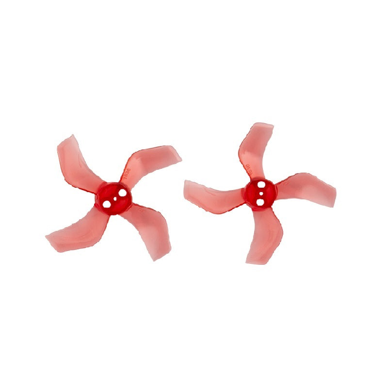 Orange HD 40mm 1636 PC 4 Blade 1.5mm Propellers 4CW+4CCW- Clear Red