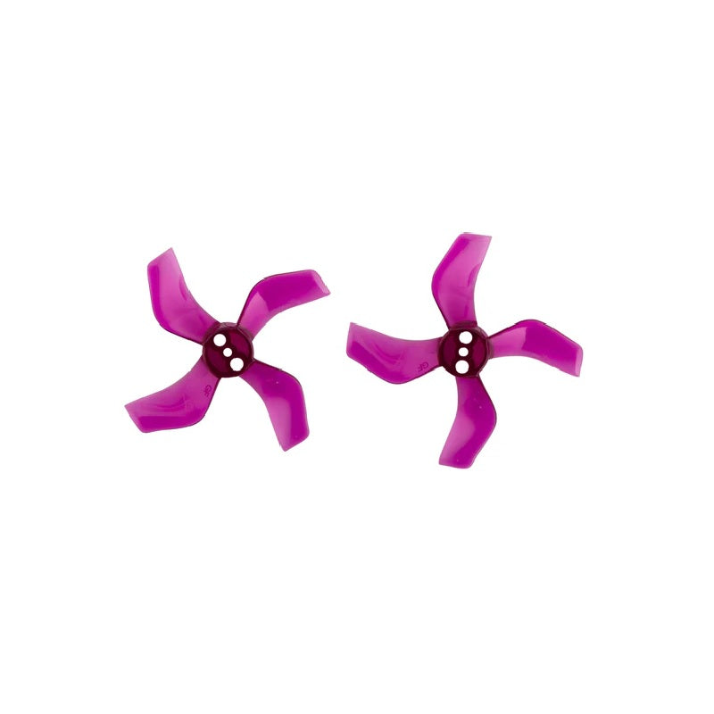 Orange HD 40mm 1636 PC 4 Blade 1.5mm Propellers 4CW+4CCW- Clear Purple