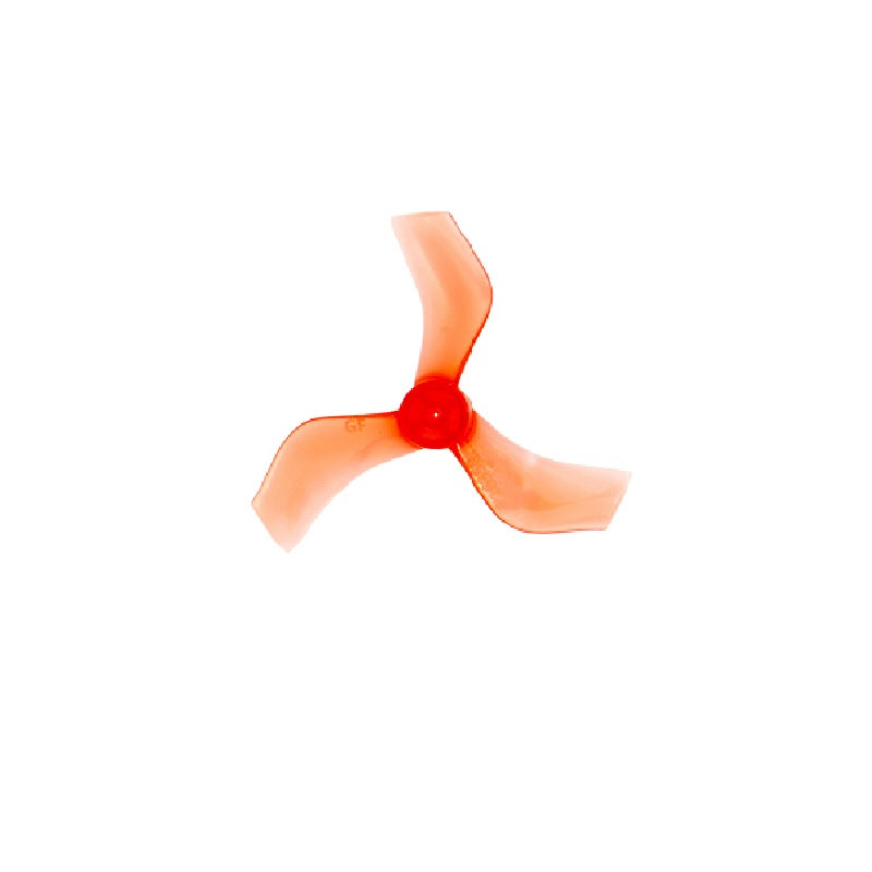 Orange HD 40mm 1635 PC 3 Blade 1mm Propellers 4CW+4CCW – Clear Red (Single Hole)