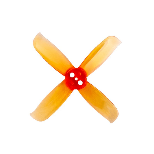 Orange HD 2036 Hulkie PC 4 Blade (3 Holes) Propellers 4CW+4CCW- Clear Orange