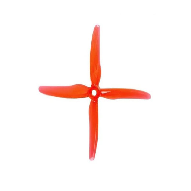 Orange HD 51455 Hurricane X Props PC 4 Blade Propellers 2CW+2CCW – Clear Red