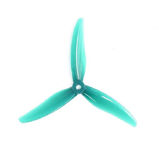 Gemfan 51466 V2 Tri - Blade Flash Propellers 2CW+2CCW - (2 Pair) - Jade Green