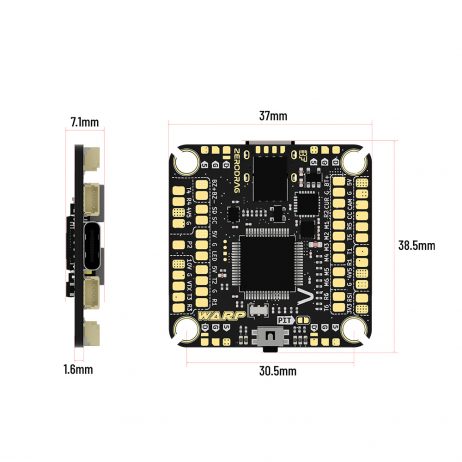 Zerodrag Wrap F7 Flight Controller (Made in India)