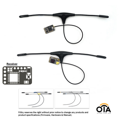 FrSky 2.4GHz Taranis Q X7 Access Transmitter (White) with R9M 2019 Module and R9MM OTA Receiver