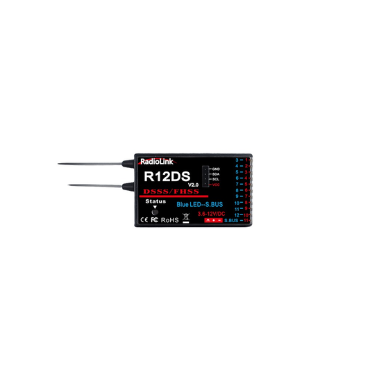 Radiolink R12DS 2.4GHz RC Receiver 12 Channels SBUS/PWM