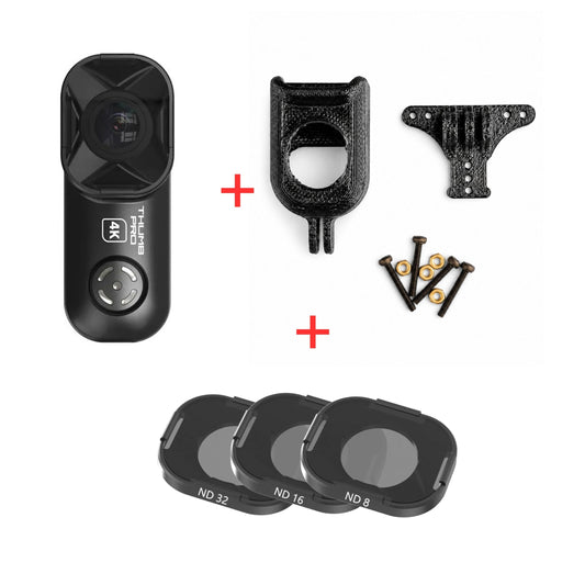 RunCam Thumb Pro W HD Camera + ND Filter Set + 3D Printed Mount