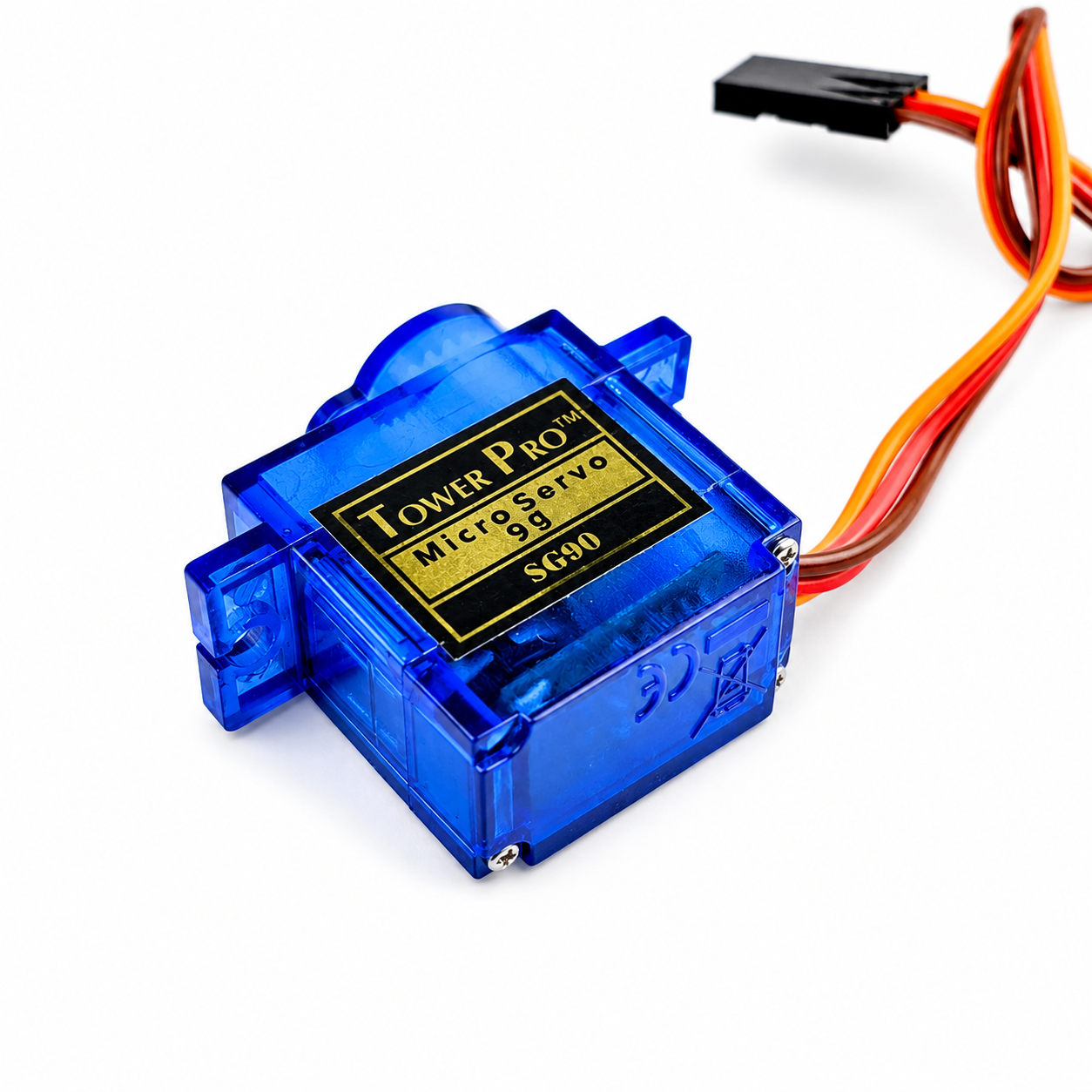 Side View of Tower Pro SG90 9g Micro Servo for RC and Robotics Applications