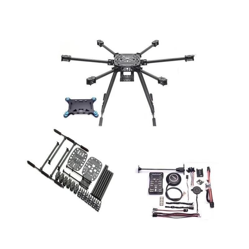 ZD 850mm Full Carbon Fiber 850mm Hexa-Rotor Frame Combo Kit