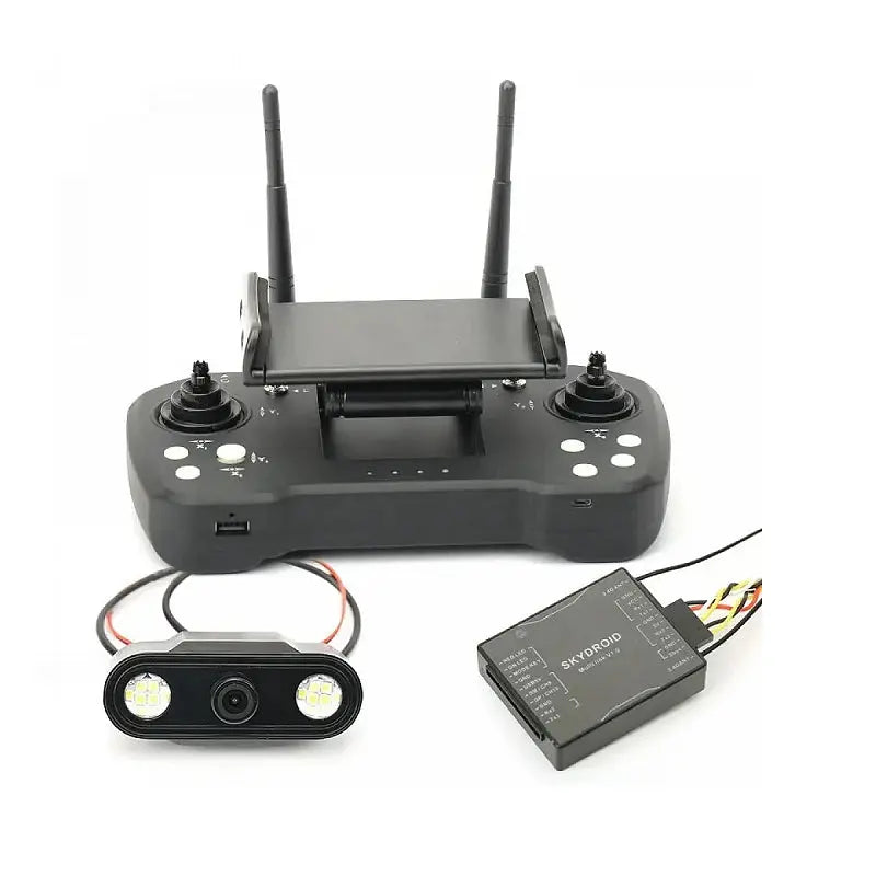 SKYDROID T12 2.4GHZ 12CH Remote Controller with R12 Receiver and 3IN1 Camera Hi Tech xyz