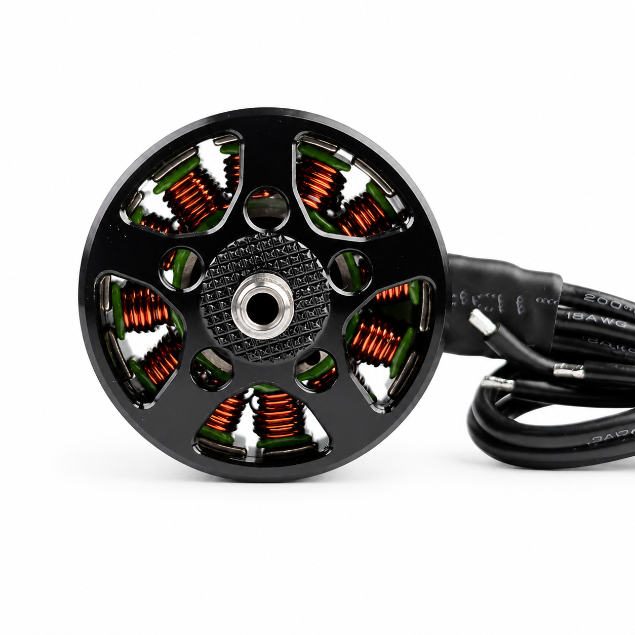 Bottom View of SURPASS B2810 980KV Brushless Motor Showing Precision Bearing Assembly