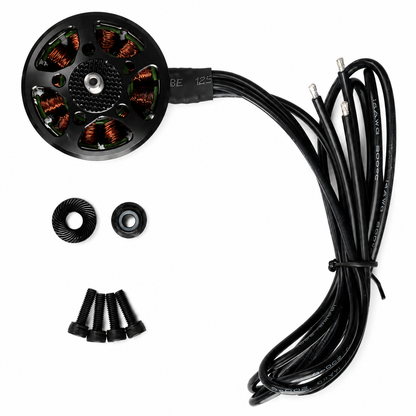 Bottom View of SURPASS B4218 560KV FPV Motor Showing Bearing Assembly and Mounting Plate