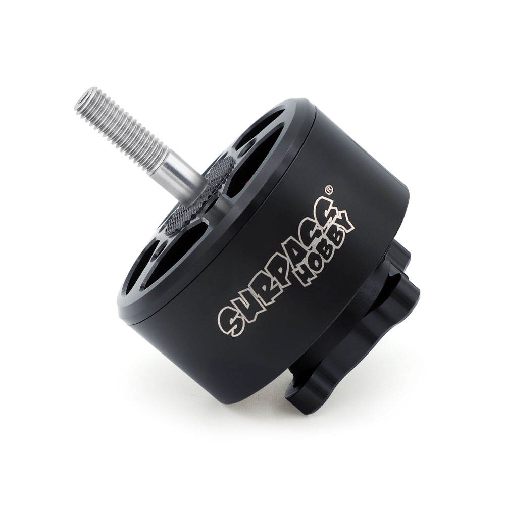 Angled Side View of SURPASS B4218 560KV Brushless FPV Motor with Threaded Shaft