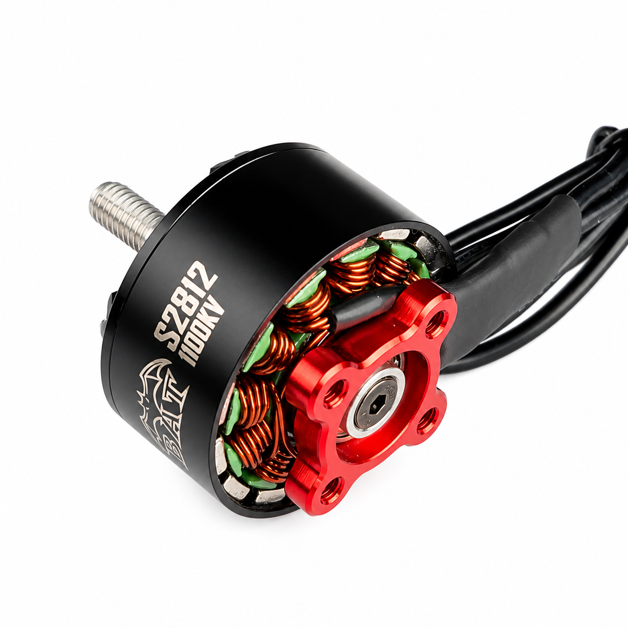SURPASS S2812 1100KV Long Range FPV Brushless Motor with Red Mount Base for 9-10 Inch Drones