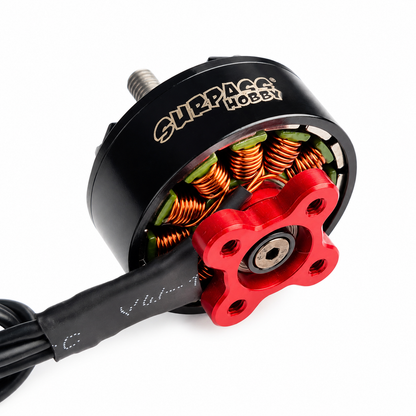 Rear View of SURPASS S3110 800KV FPV Motor Showing Mounting Base and Bearings