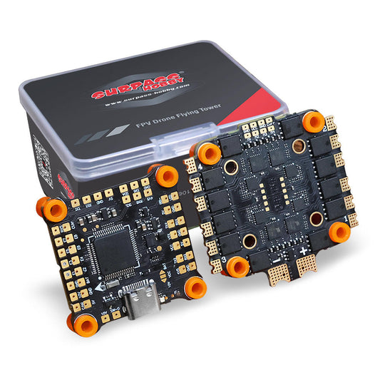 Surpass F405 V3 Flight Controller and S55A 30x30 4-in-1 ESC Stack for FPV Racing and Freestyle Drones