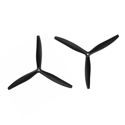 Gemfan 1312 Cinelifter Glass Fiber Nylon 3-Blade Propeller for 13 Inch FPV Drone (1CW + 1CCW) - Black