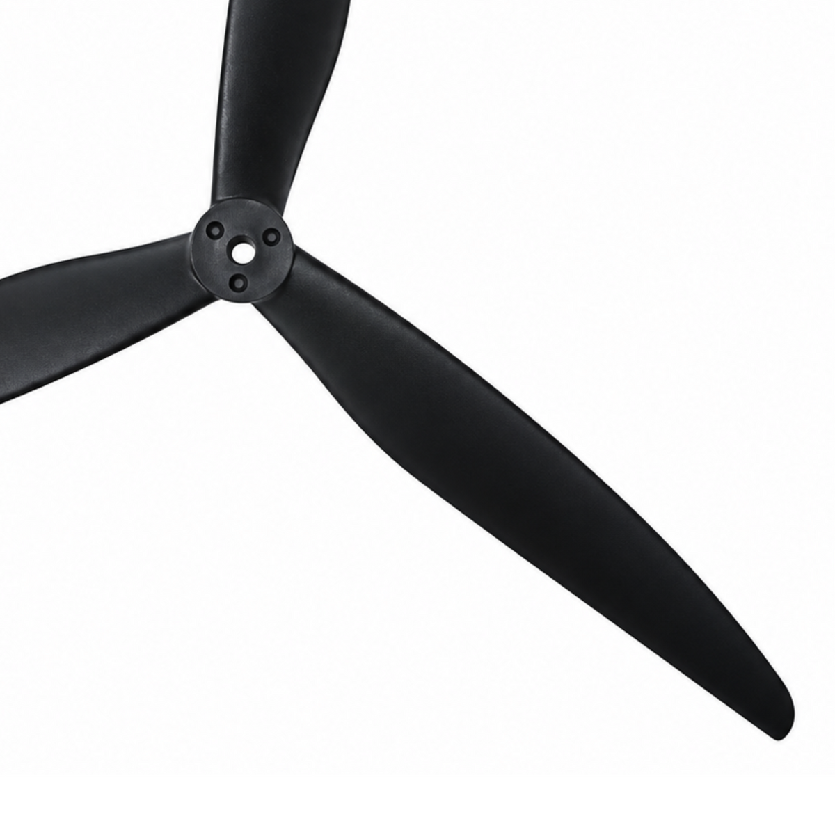 Gemfan 1312 Cinelifter Glass Fiber Nylon 3-Blade Propeller for 13 Inch FPV Drone (1CW + 1CCW) - Black