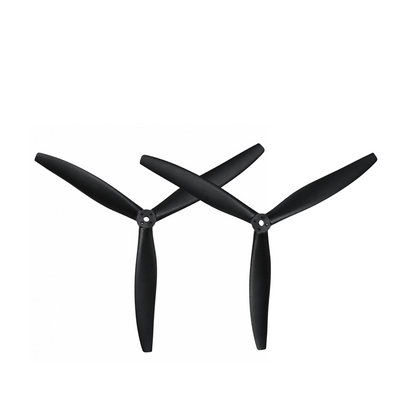 Gemfan 1312 Cinelifter Glass Fiber Nylon 3-Blade Propeller for 13 Inch FPV Drone (1CW + 1CCW) - Black