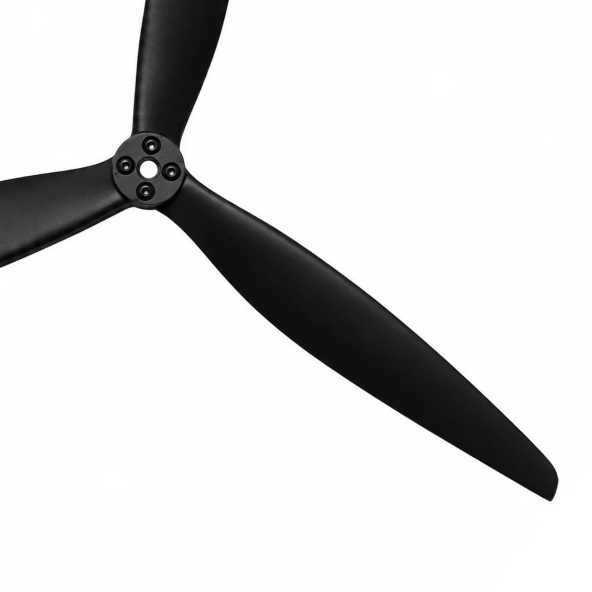Gemfan 13X10 Glass Fiber Nylon 3-Blade Propeller for 13 Inch FPV Drone (1CW + 1CCW) - Black