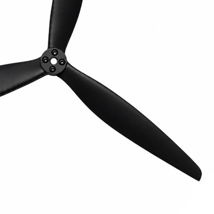 Gemfan 13X10 Glass Fiber Nylon 3-Blade Propeller for 13 Inch FPV Drone (1CW + 1CCW) - Black