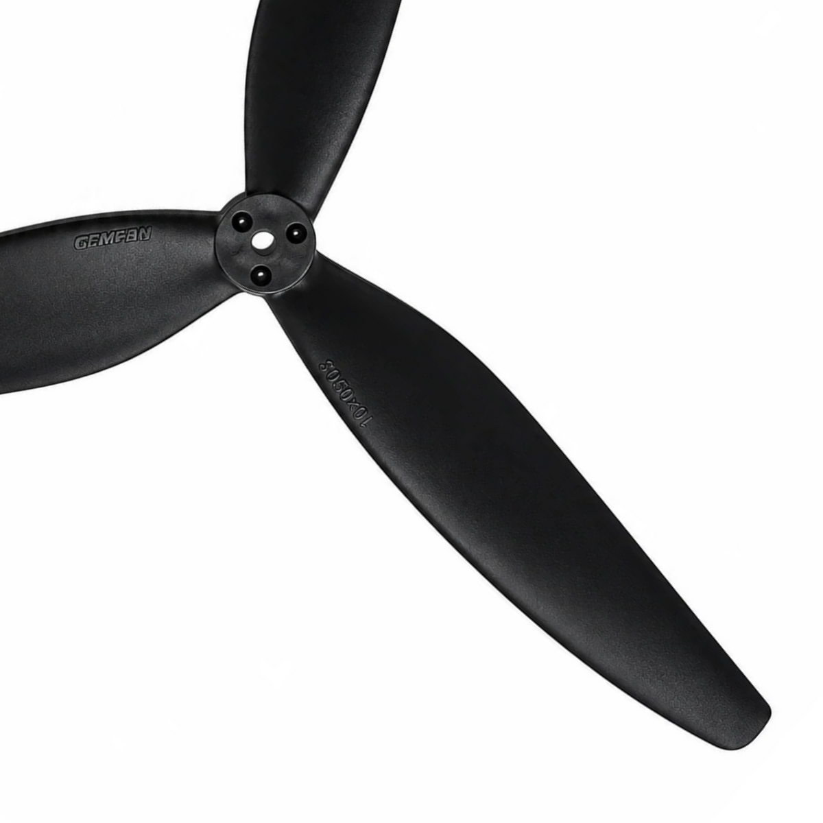 Gemfan 1507 Cinelifter Glass Fiber Nylon 3-Blade Propeller for 15 Inch FPV Drone (1CW + 1CCW) - Black