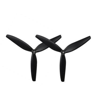 Gemfan 1507 Cinelifter Glass Fiber Nylon 3-Blade Propeller for 15 Inch FPV Drone (1CW + 1CCW) - Black