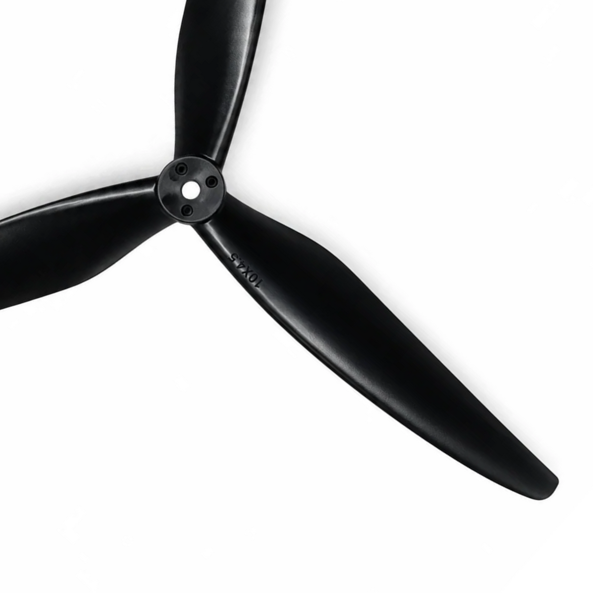 Gemfan 1045 Cinelifter Glass Fiber Nylon 3-Blade Propeller for 10 Inch FPV Drone (1CW + 1CCW) - Black