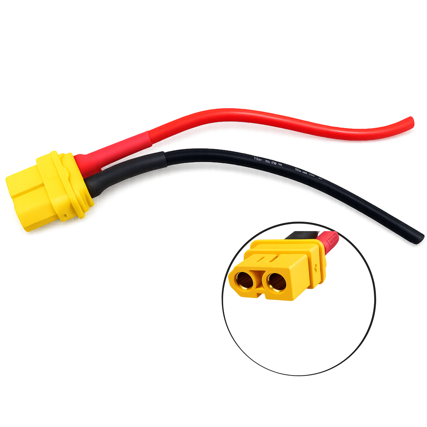 XT-60 U Female Connecter with 16AWG 9cm Silicone cable