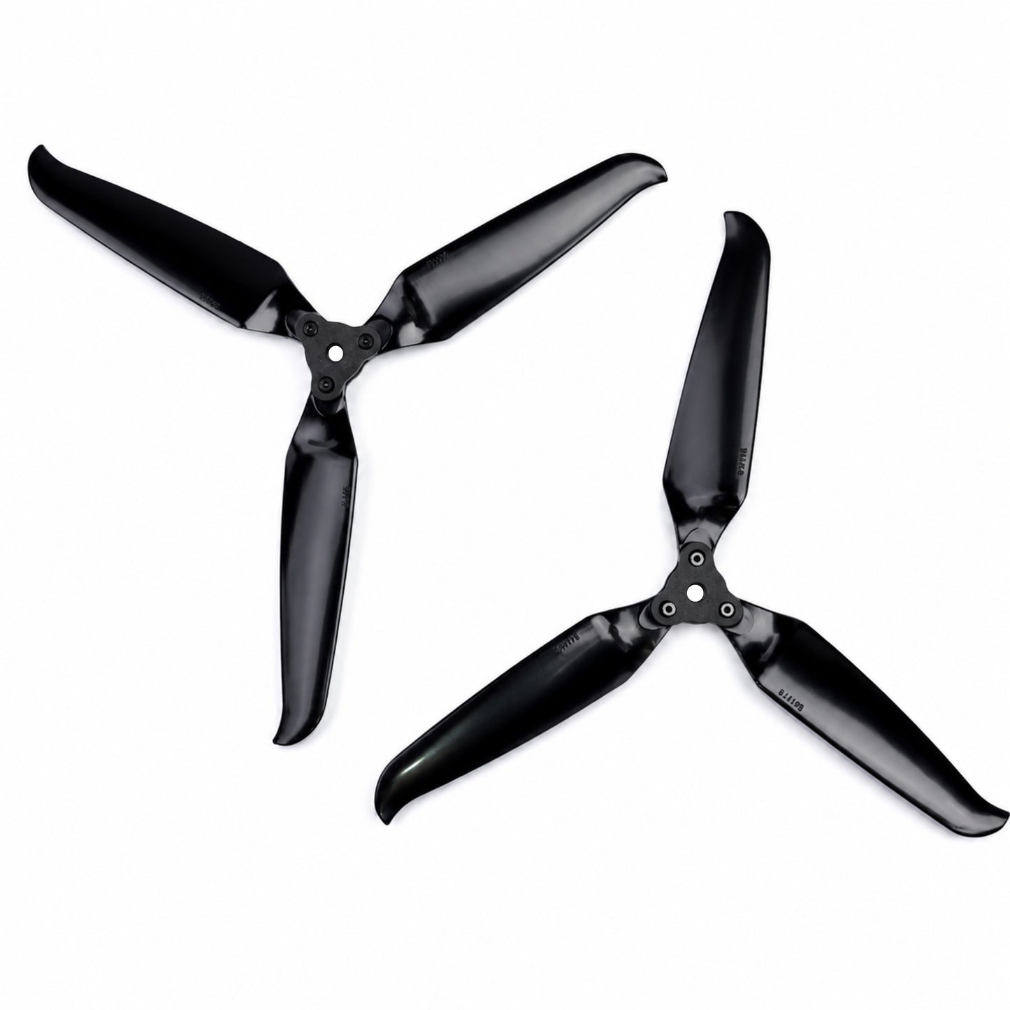 Gemfan 8041 Folding 3 Blade Glass Fiber Nylon - Black Propeller  (1 Pair CW + CCW)