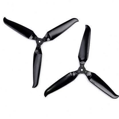 Gemfan 8041 Folding 3 Blade Glass Fiber Nylon - Black Propeller  (1 Pair CW + CCW)