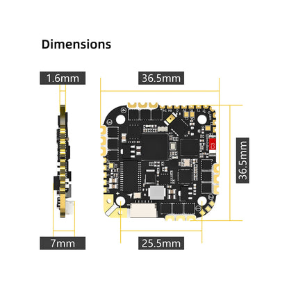 SpeedyBee F745 35A BLS 25.5x25.5 AIO Flight Controller - (Without CNC)