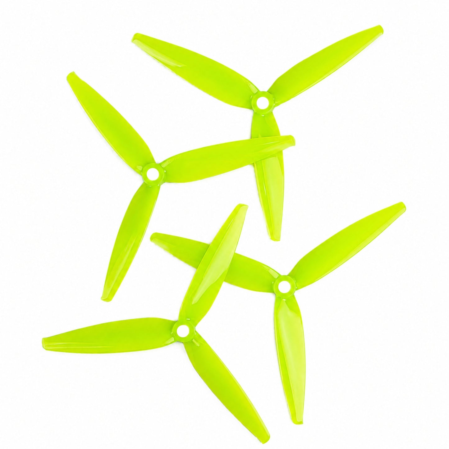 Gemfan 7040 Flash PC 3 Blade Propeller Lemon Green - (2CW+2CCW