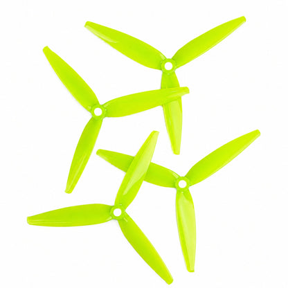 Gemfan 7040 Flash PC 3 Blade Propeller Lemon Green - (2CW+2CCW