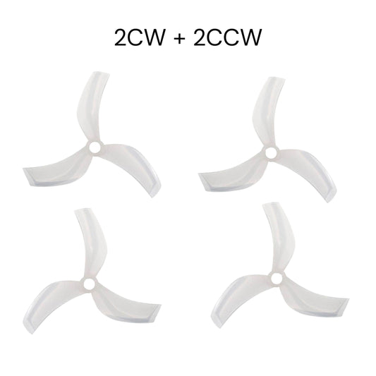 Gemfan D90 Ducted PC 3 Blade M5 Propellers 2CW + 2CCW – Milk White