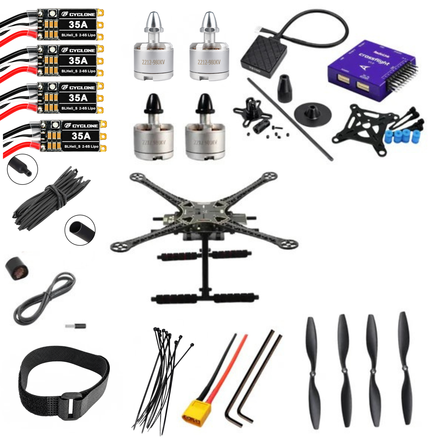 Radiolink Crossflight FC TS100 S500 Quadcopter Drone Kit