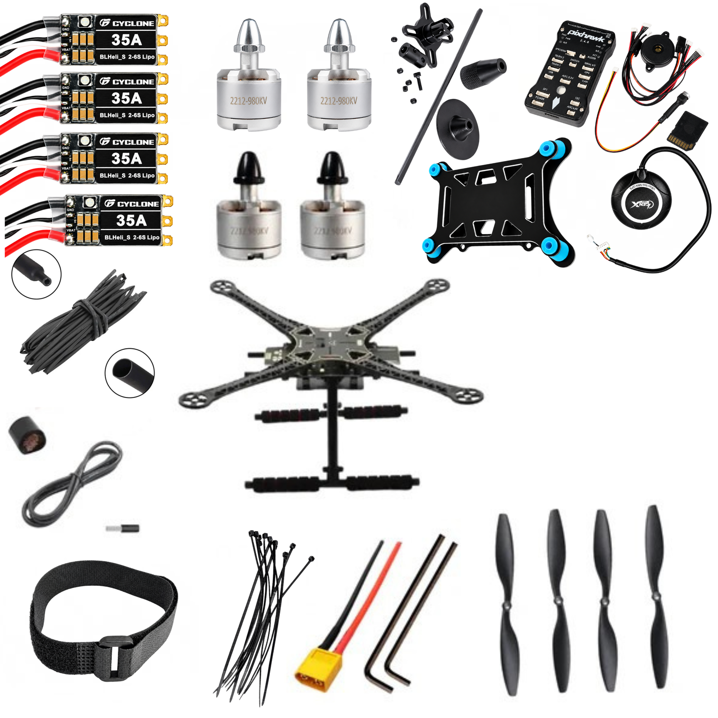 Pixhawk 2.4.8 GPS S500 Quadcopter Drone Kit with Landing Gear