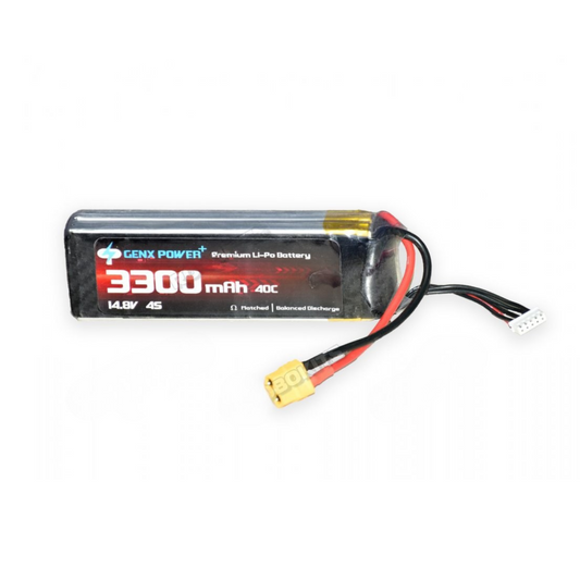 GenX 14.8V 4S 3300mAh 40C Lipo Battery