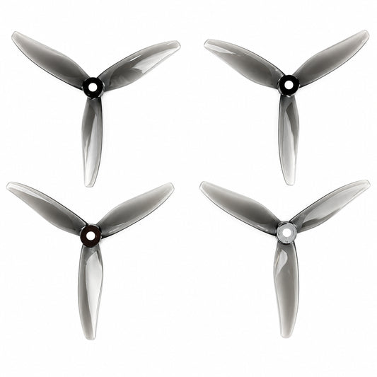 5129 YUKI Drone Propeller PC 3 Blade Clear Gray (2 Pair CW+CCW)