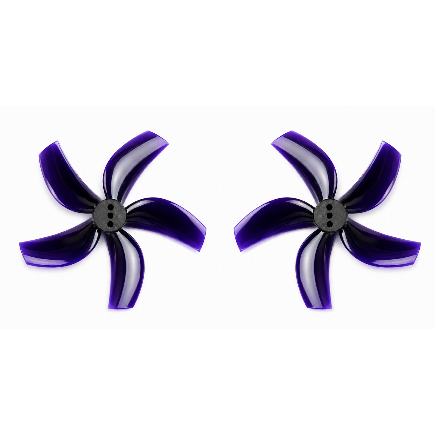 Gemfan D63 Ducted PC 5 Blade 1.5mm Propellers 4CW + 4CCW - Black