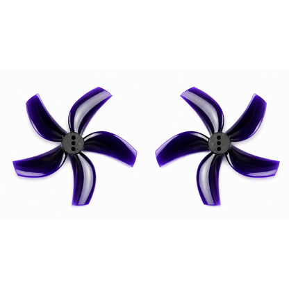 Gemfan D63 Ducted PC 5 Blade 1.5mm Propellers 4CW + 4CCW - Black