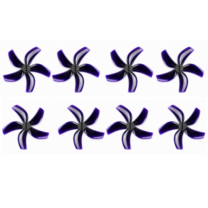 Gemfan D63 Ducted PC 5 Blade 1.5mm Propellers 4CW + 4CCW - Black